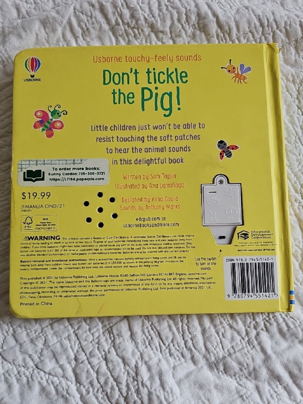 Born Don't Tickle the Pig! - Yellow Cover with Pink Pig - Picture 3 of 7